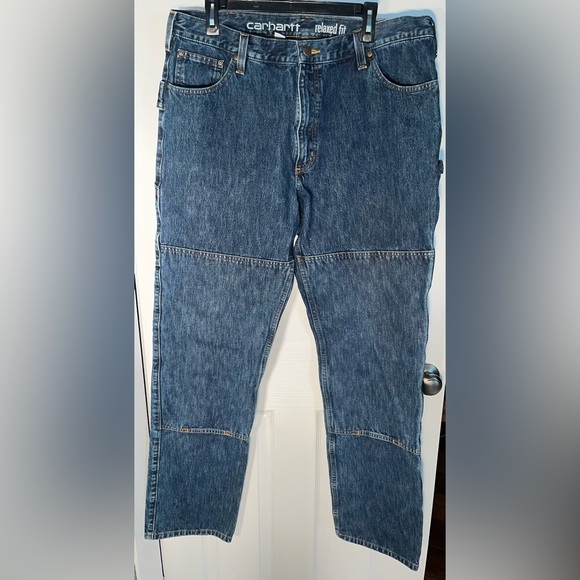Carhartt Men's Rugged Flex Relaxed Fit Utility Double Front Jeans Size 38 x 34 - Picture 1 of 11